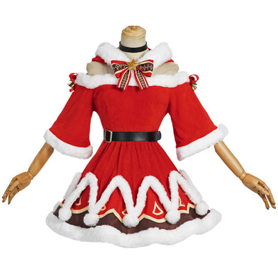 Game Genshin Impact Christmas Barbara Cosplay Costumes