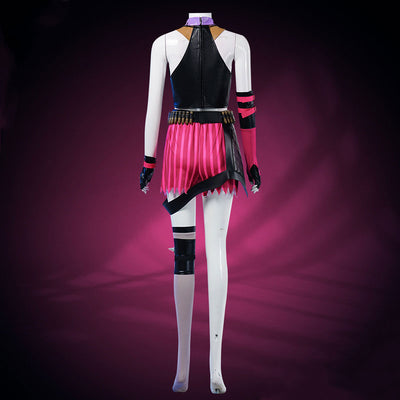 League of Legends LOL Arcane 2 Jinx Purple Suit Cosplay Costume
