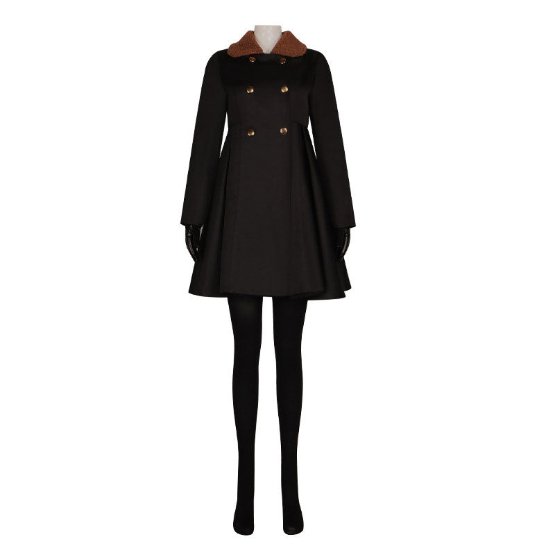 M3GAN AI Doll Megan Black Coat Cosplay Costumes