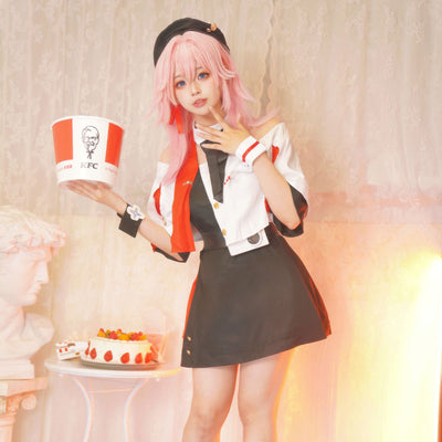 Honkai: Star Rail KFC  March 7th Cosplay Costumes