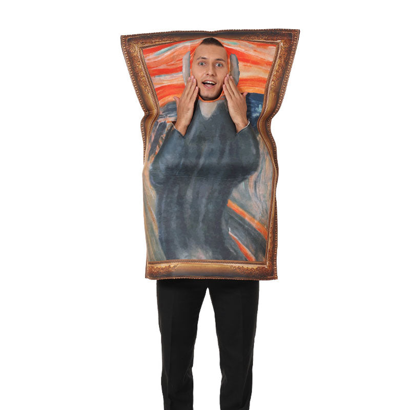 Halloween Party Mona Lisa Van Gogh Mural Cosplay Costumes
