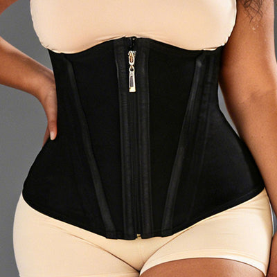 Waist Trainer Double Compression Shaper Slimming 13 Steel Bones Belt
