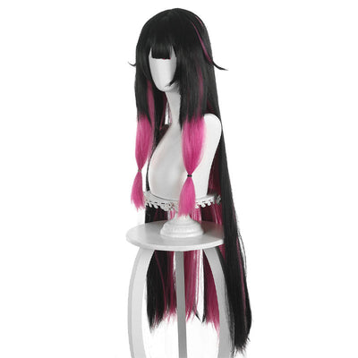 Genshin Impact Columbina Damslette Black Pink Cosplay Wigs