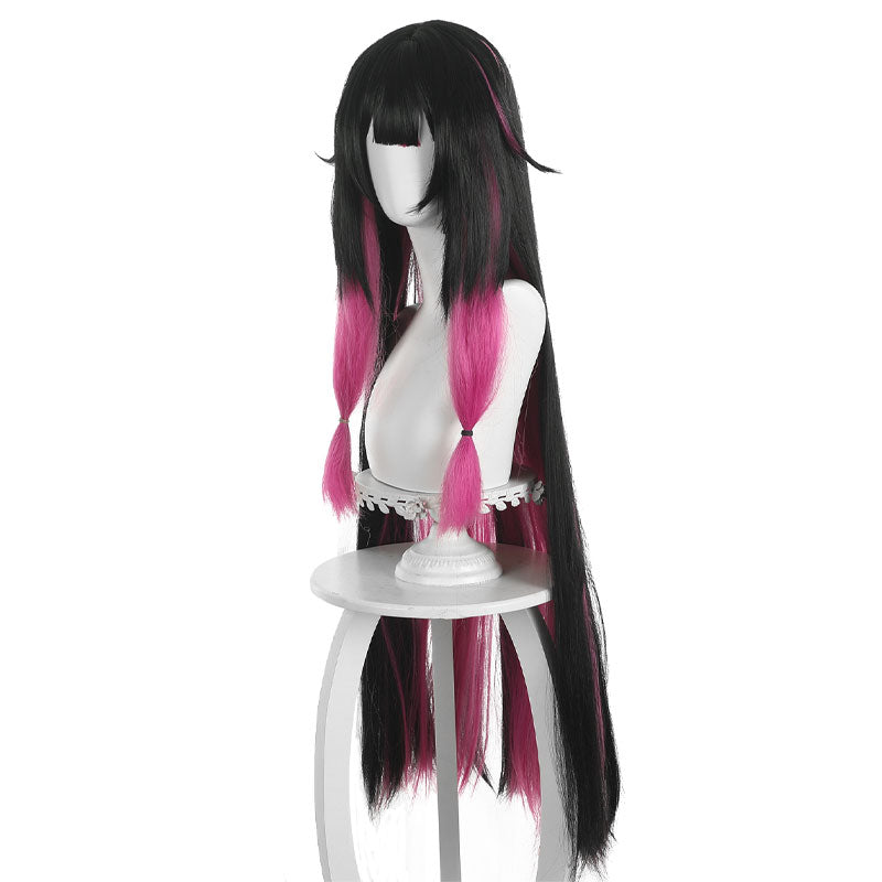 Genshin Impact Columbina Damslette Black Pink Cosplay Wigs