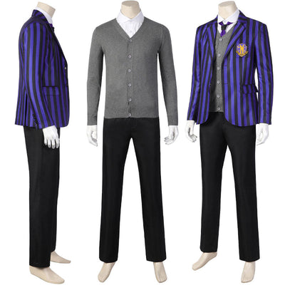 The Addams Family Wednesday Eugene Otinger Nevermore Academy Uniform Cosplay Costumes