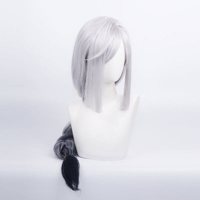 Game Genshin Impact Shenhe Long Grey Gradient Black Cosplay Wigs