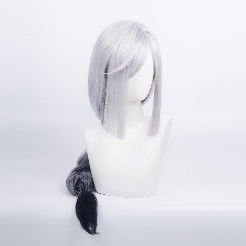 Game Genshin Impact Shenhe Long Grey Gradient Black Cosplay Wigs