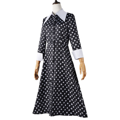 The Addams Family Wednesday Christina Ricci Dress Cosplay Costumes
