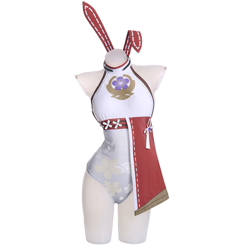 Game Genshin Impact Yae Miko Bunny Girl Cosplay Costumes