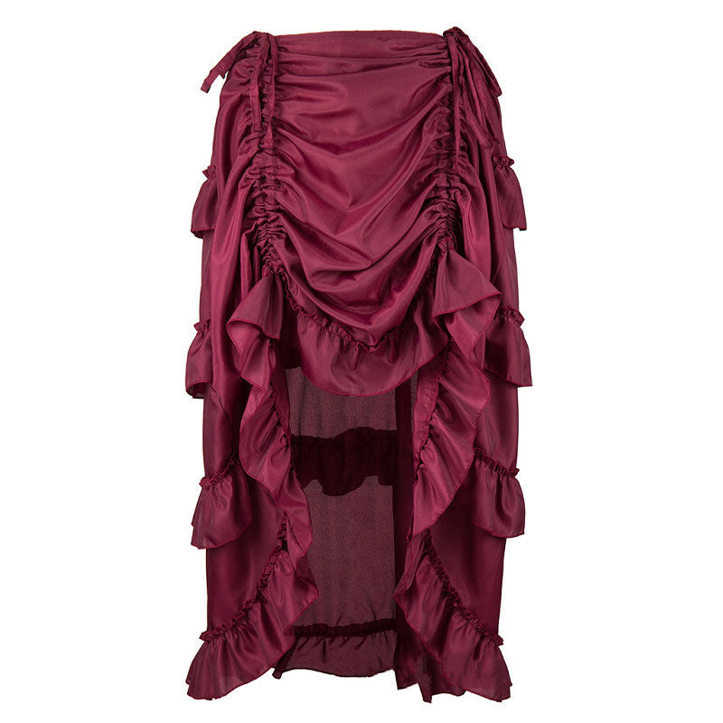 Steampunk Skirt for Corset Women Show Girl Pirate Skirts Party Clubwear Vintage