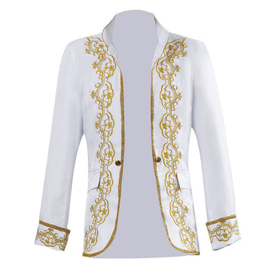 European Style Palace Opera Stage Performance Gold Studded Dress Cosplay Costumes