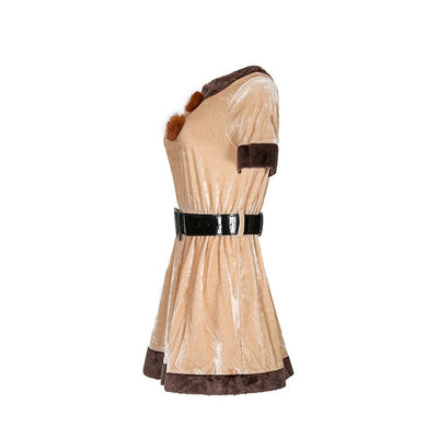 Christmas Reindeer Brown Dance Party Costume