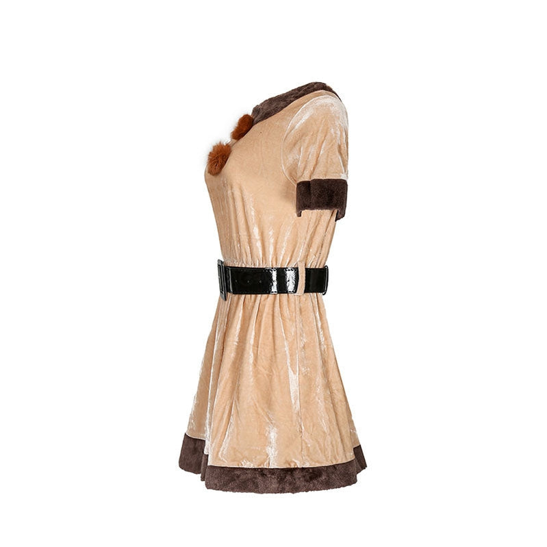 Christmas Reindeer Brown Dance Party Costume