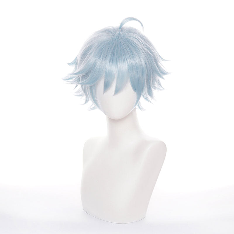 Game Genshin Impact Chongyun Light Cyan Halloween Cosplay Wigs
