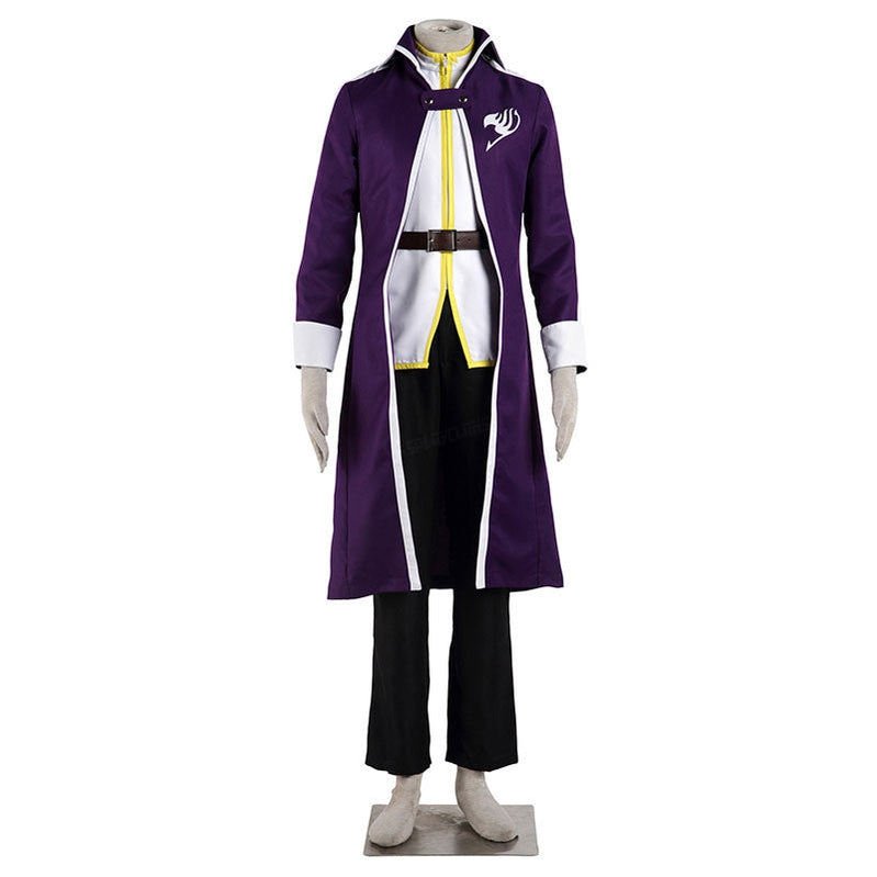 Anime Fairy Tail Natsu Team Gray Fullbuster Purple Cosplay Costume