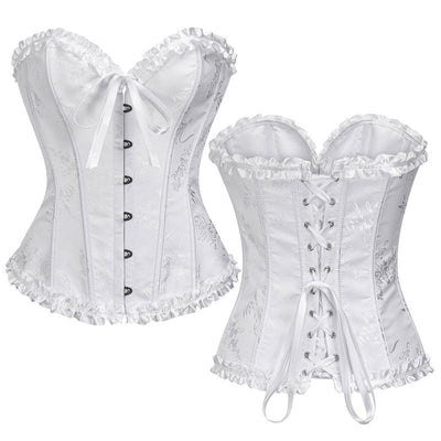 European Style Palace Sexy Bone Straps With Lace Corset Halloween Cosplay Costumes