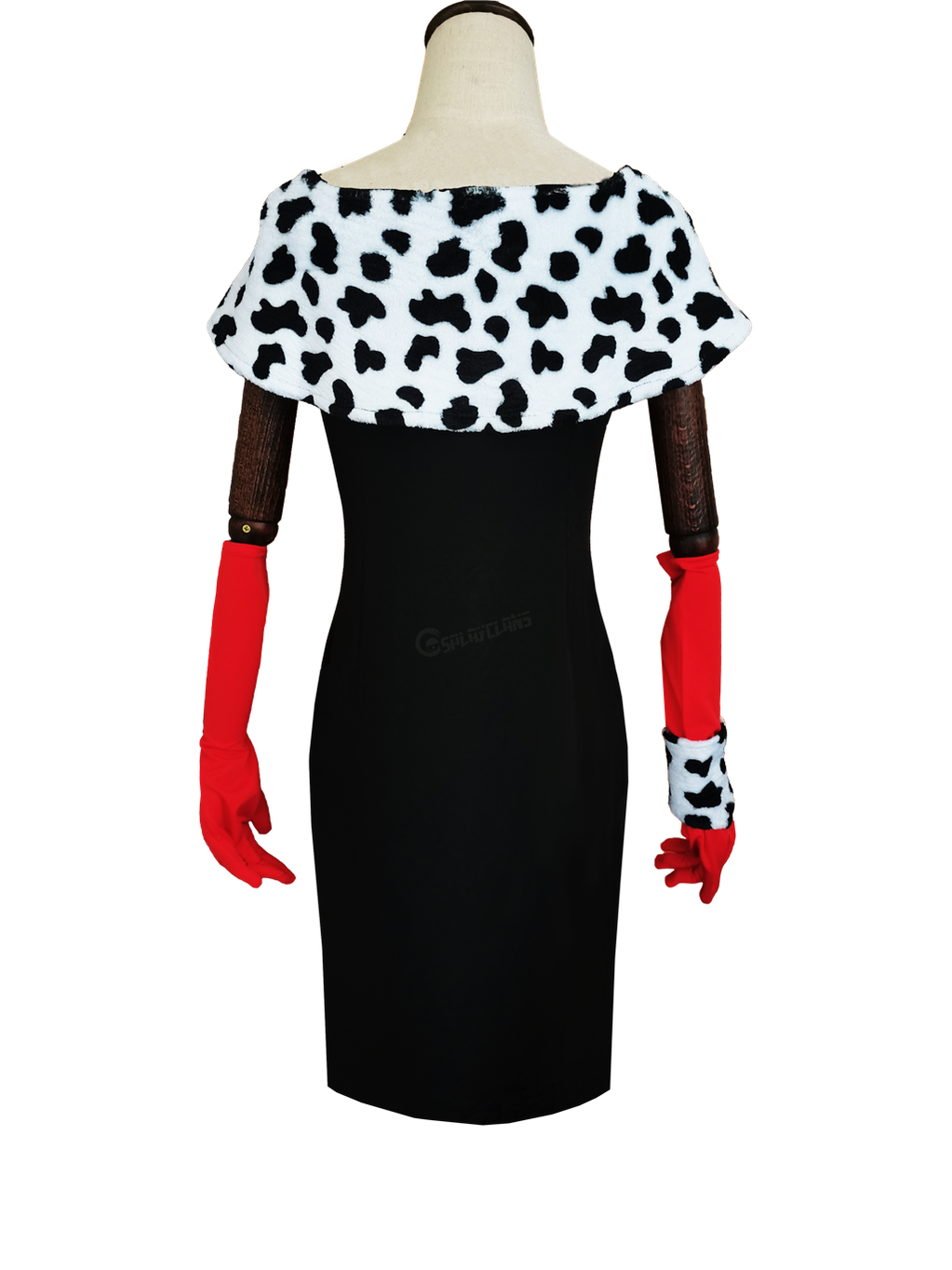 Movie Cruella De Vil Dalmatian Outfits Halloween Cosplay Costumes
