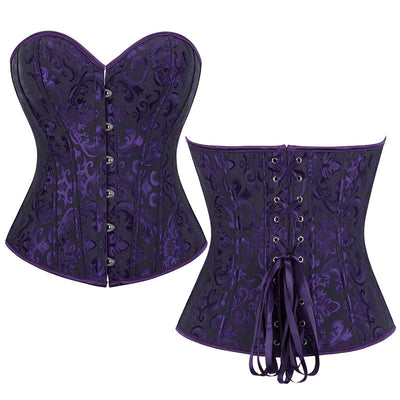 Court Style Bridal Corset Shaper Bust Lifting Waist Cinching Tight Bustier Camisole Tank Top Hourglass Shapewear
