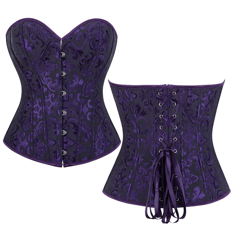 Court Style Bridal Corset Shaper Bust Lifting Waist Cinching Tight Bustier Camisole Tank Top Hourglass Shapewear