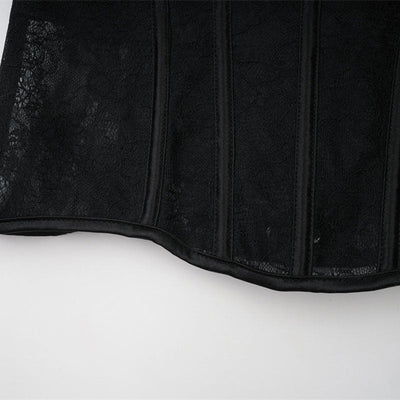Sexy Cutout Lace Slim-Fit Strapless Corset