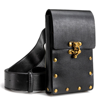 Retro Women's Bag Outdoor Sports Mini Waist Bag Cosplay Props