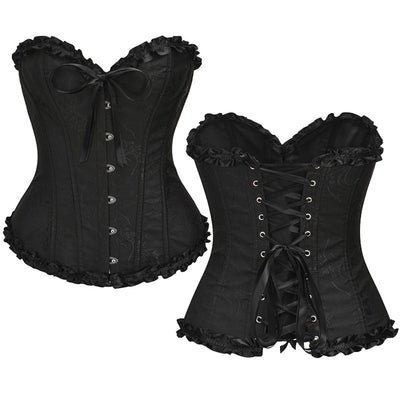 European Style Palace Sexy Bone Straps With Lace Corset Halloween Cosplay Costumes