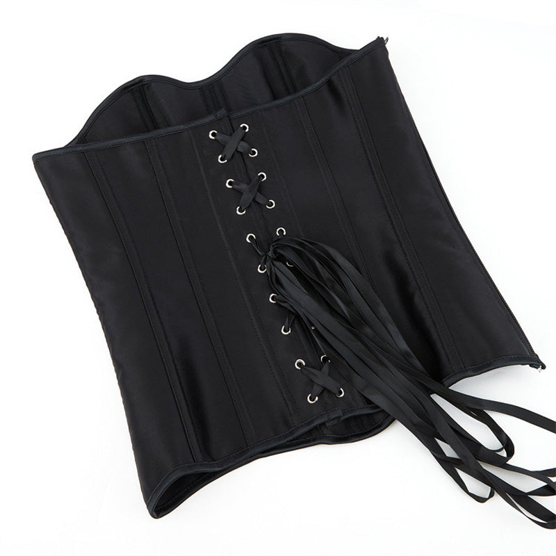 Satin Fabric Body Shaping Waist-Slimming Court-Styling Top Cosplay Costumes