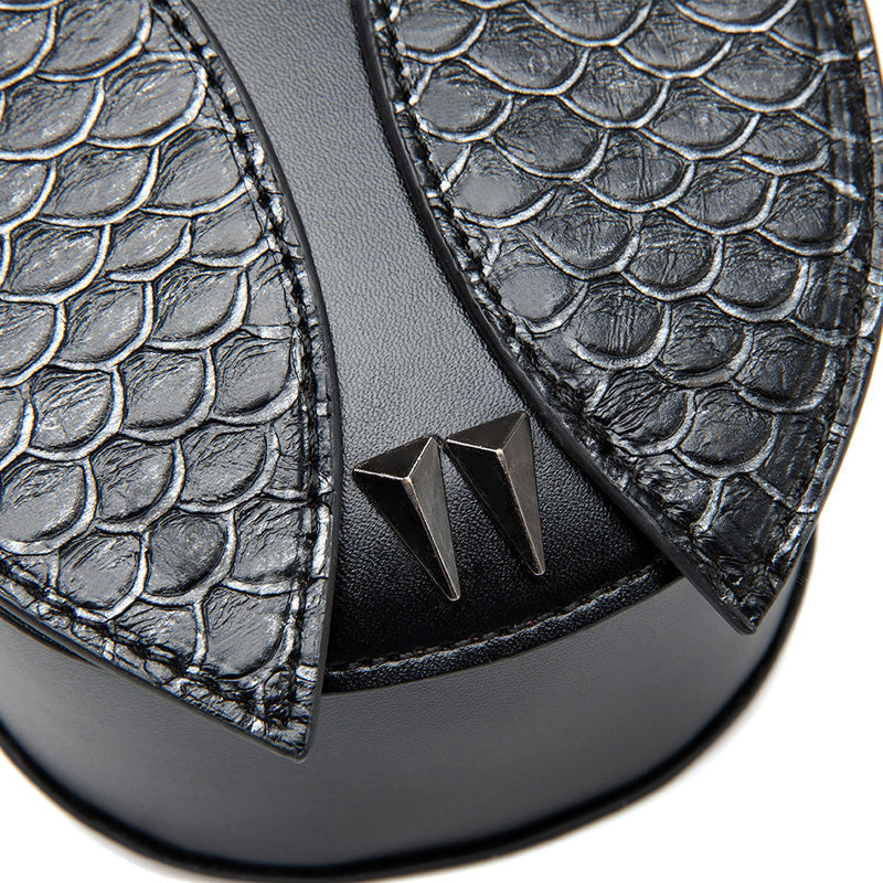 Punk Women's Snakeskin Patchwork Anchor Eagle Handbag Shoulder Bag Cosplay Props