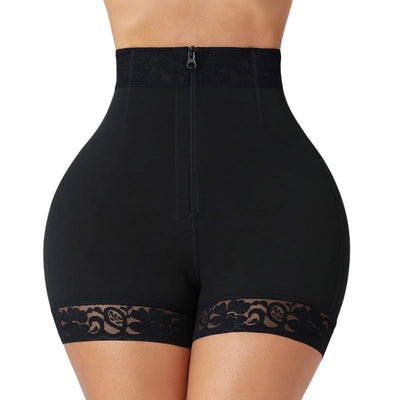 Zippered Body Shaping Waist-Slimming Hip-Lifting Tight-Fitting Safety Panties Cosplay Costumes