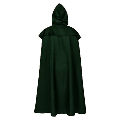 Medieval Retro Gothic Long Halloween Cape with Hood Cosplay Costumes