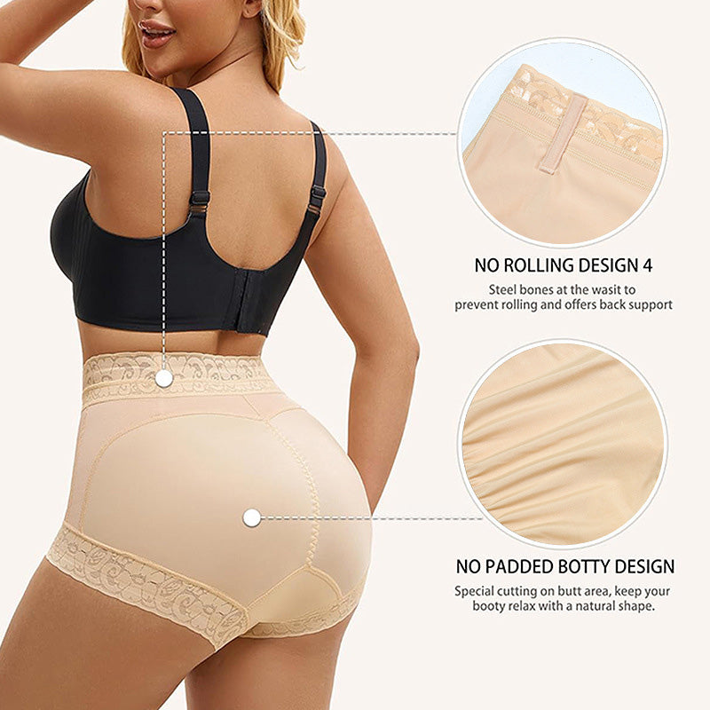 High Waisted Hip Lifting Tummy Control Non Slip Lace Safety Underwear Cosplay Costumes