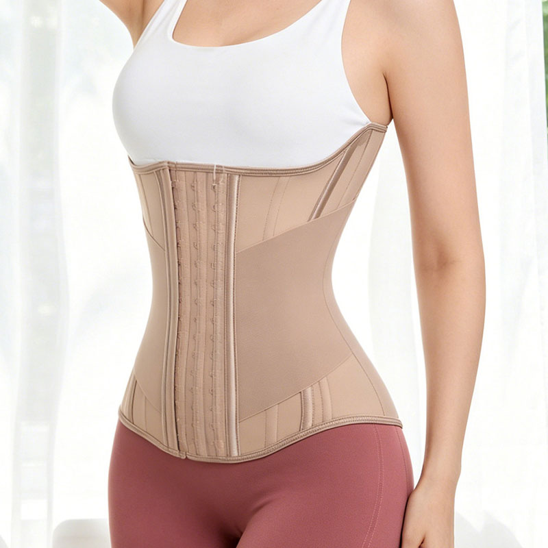 Women 15 Steel Bones Waist Trainer Corset Belt Under Clothes Sport Tummy Control Long Torso Shapewear