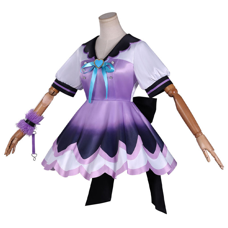Needy Streamer Overload Deadly Poison Denpa Girl Purple Lollipop Cosplay Costumes