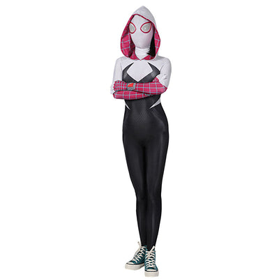 Spider-Man: Across The Spider-Verse Gwen Stacy Jumpsuit Cosplay Costumes