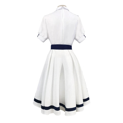Anime Takt Op. Destiny Musicart Destiny White Dress Cosplay Costumes