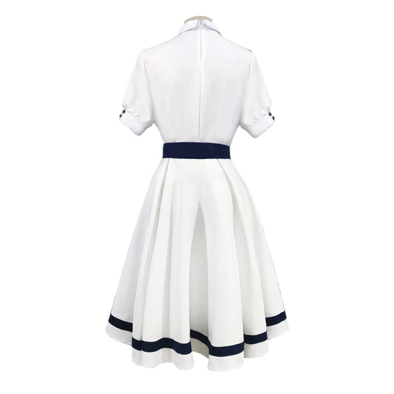 Anime Takt Op. Destiny Musicart Destiny White Dress Cosplay Costumes