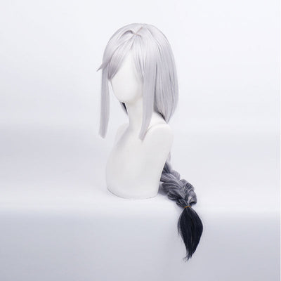 Game Genshin Impact Shenhe Long Grey Gradient Black Cosplay Wigs