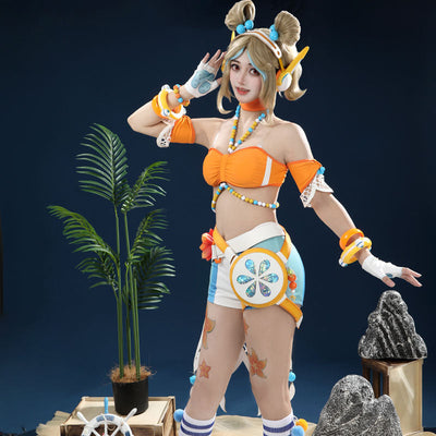 Overwatch Beachside Juno Swimsuit Cosplay Costume