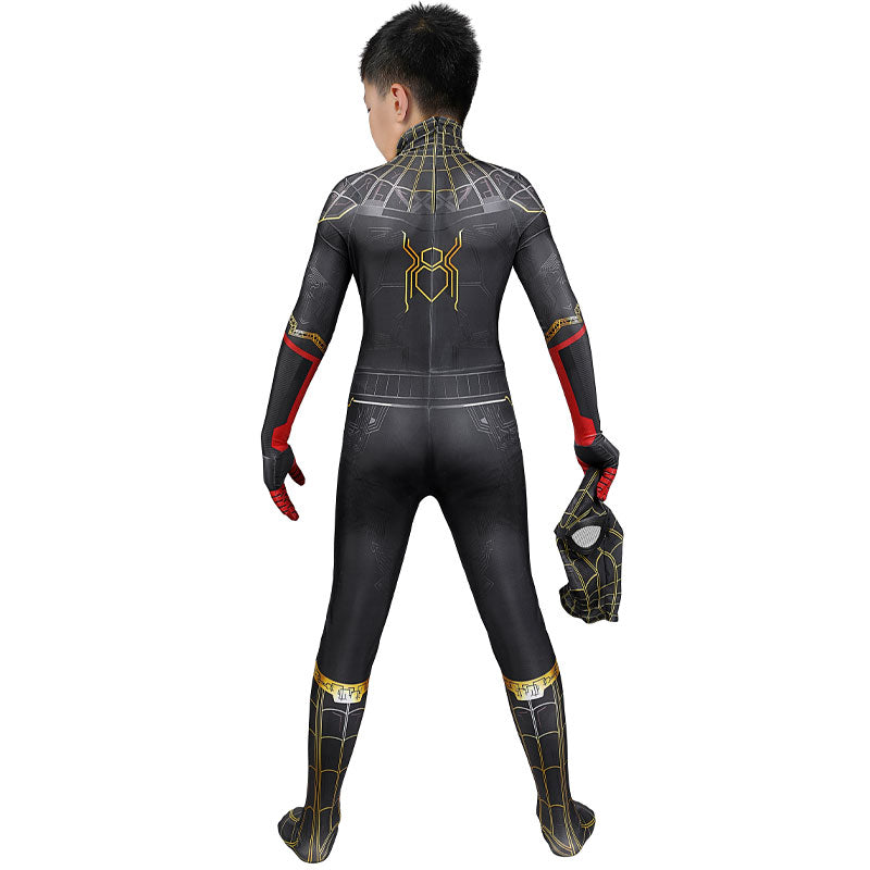 Spider-Man 3 No Way Home Peter Parker Kids Jumpsuit Cosplay Costumes
