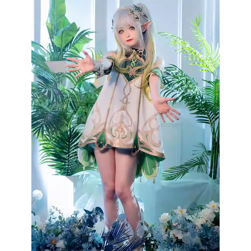Game Genshin Impact Dendro Archon Kusanali Nahida Kids Cosplay Costumes