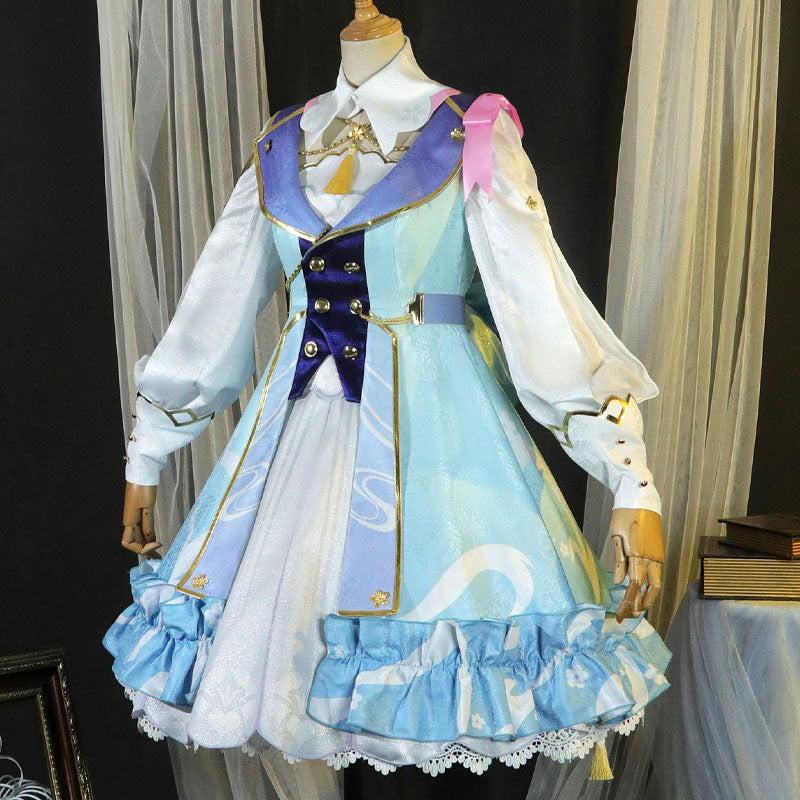 Game Genshin Impact Springbloom Missive Kamisato Ayaka Lolita Cosplay Costumes