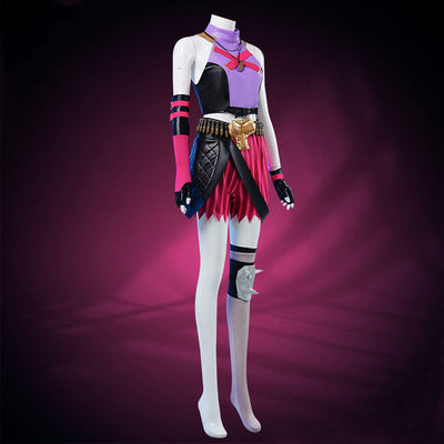 League of Legends LOL Arcane 2 Jinx Purple Suit Cosplay Costume