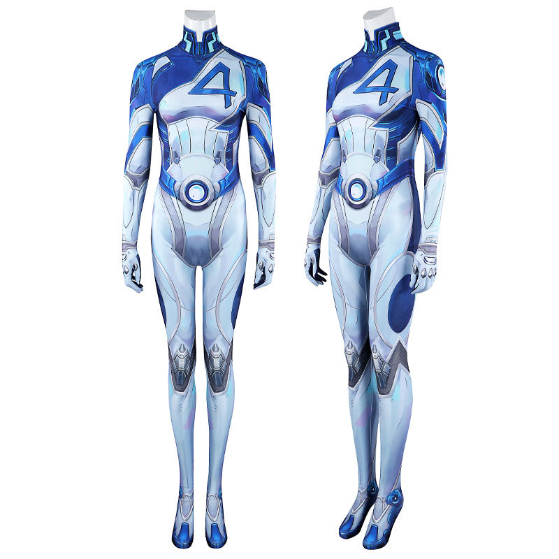 Marvel Rivals Invisible Woman Sue Storm Jumpsuit Cosplay Costumes