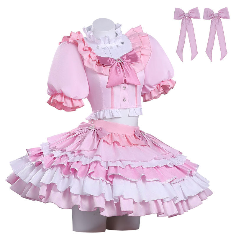 Puella Magi Madoka Magica Madoka Kaname Stage Outfit Cosplay Costumes