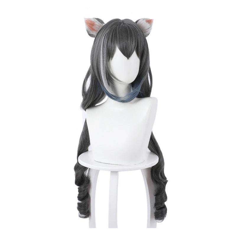 Princess Connect! Re:Dive Kiruya Momochiru Long Black Cosplay Wigs