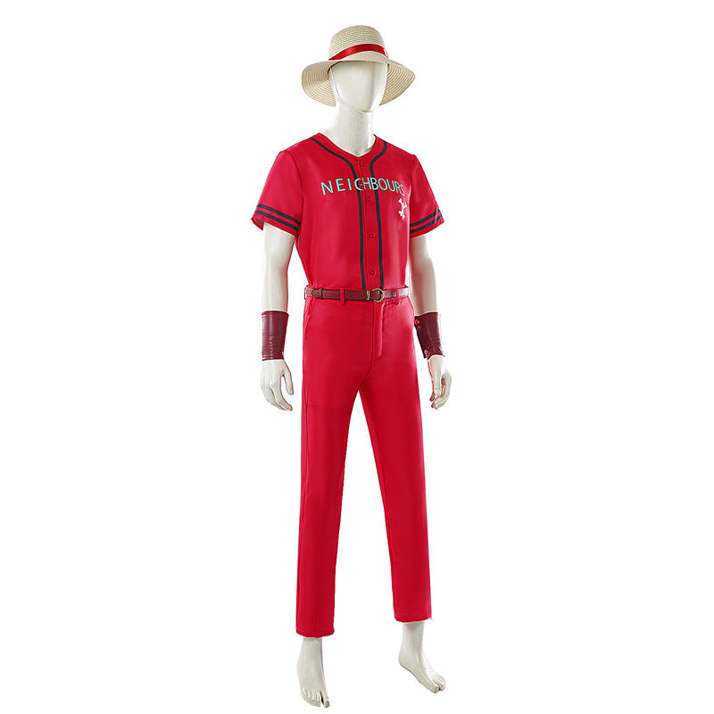 One Piece Live Action Season 2 D. Luffy Red Cosplay Costume