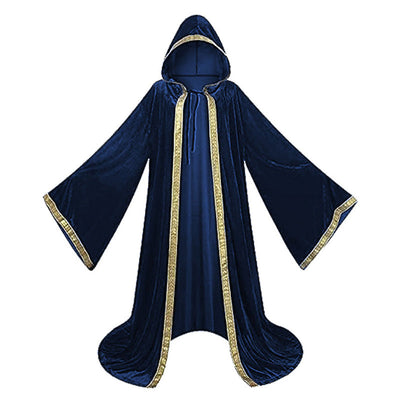 Retro Death Godfather Printed Velvet Cape Cosplay Costumes