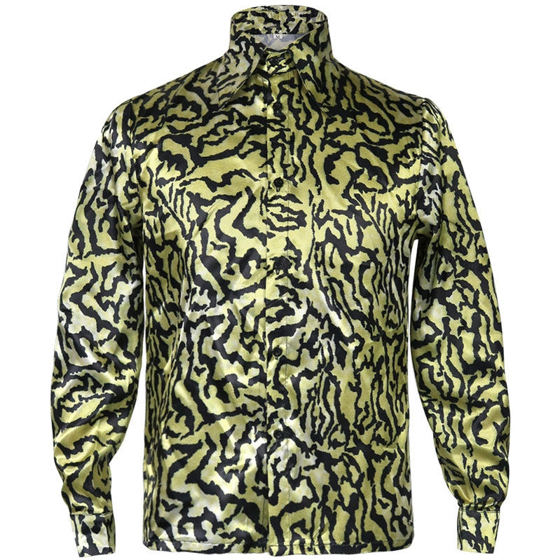 Tiger King Joe Exotic Shirt Yellow Blue Sequin Full Set Cosplay Costume