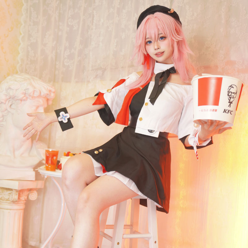 Honkai: Star Rail KFC  March 7th Cosplay Costumes