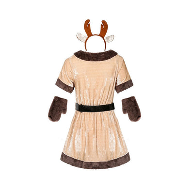 Christmas Reindeer Brown Dance Party Costume